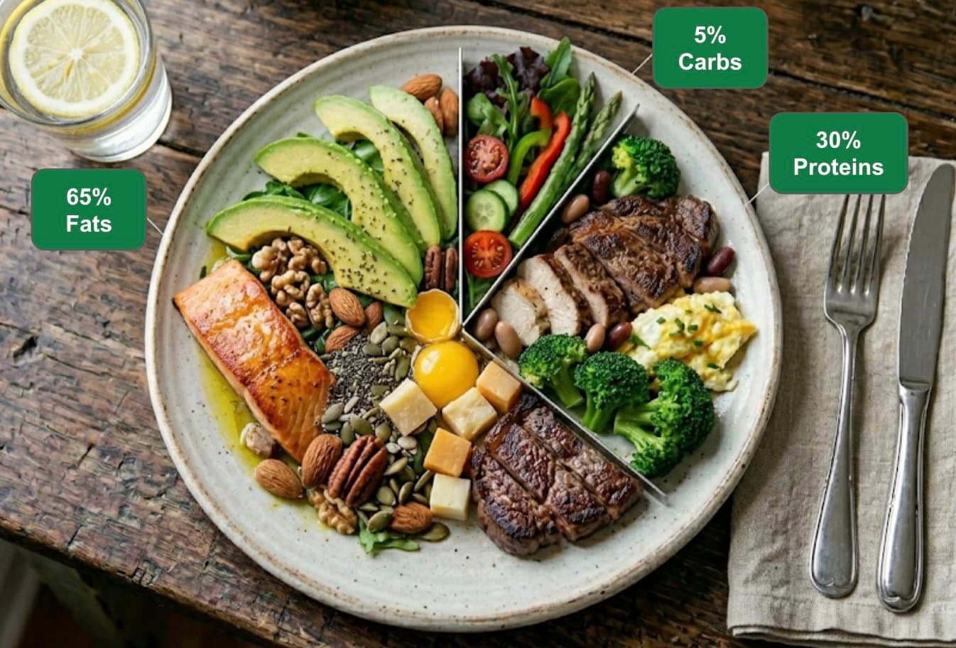 A ketogenic plate