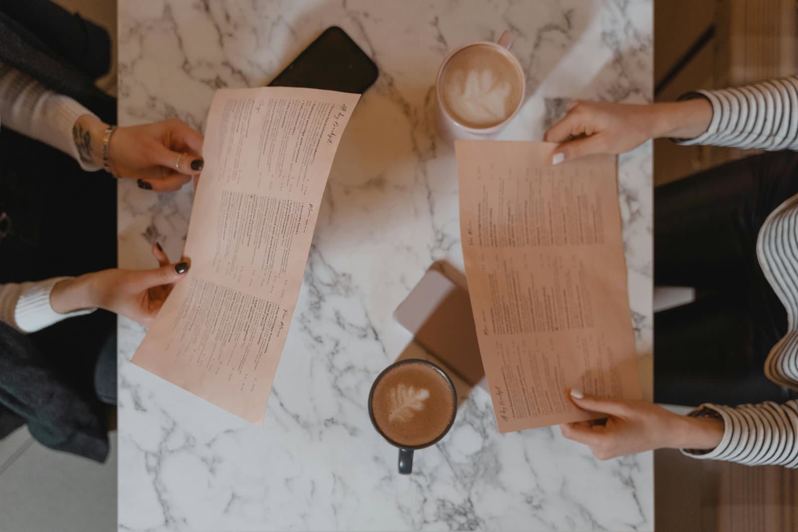 Restaurant menu